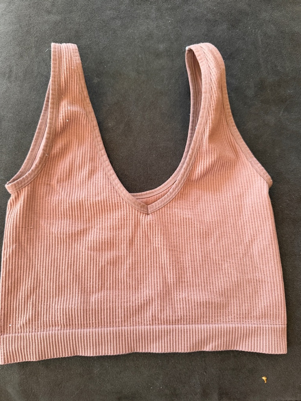 Colsie Pink Ribbed V-Neck Camisole